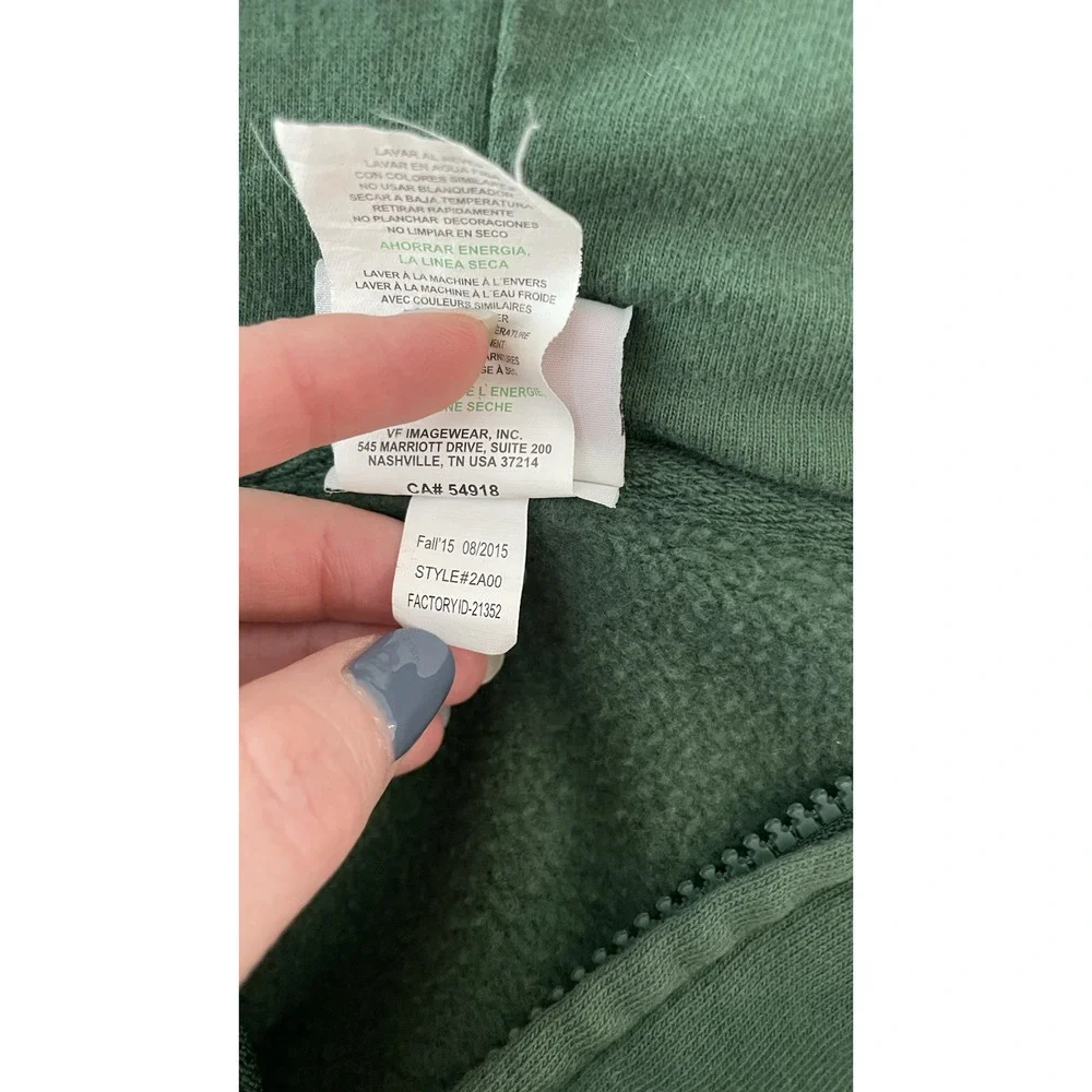 Majestic Green Bay Packers Zip Up Hoodie Green Football Wisconsin NFL Game XL - Picture 8 of 11